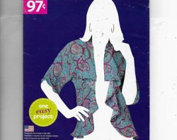 1308 SIMPLICITY UNLINED DRAPED SHORT SLEEVE KIMONO JACKET PATTERN XS-XL